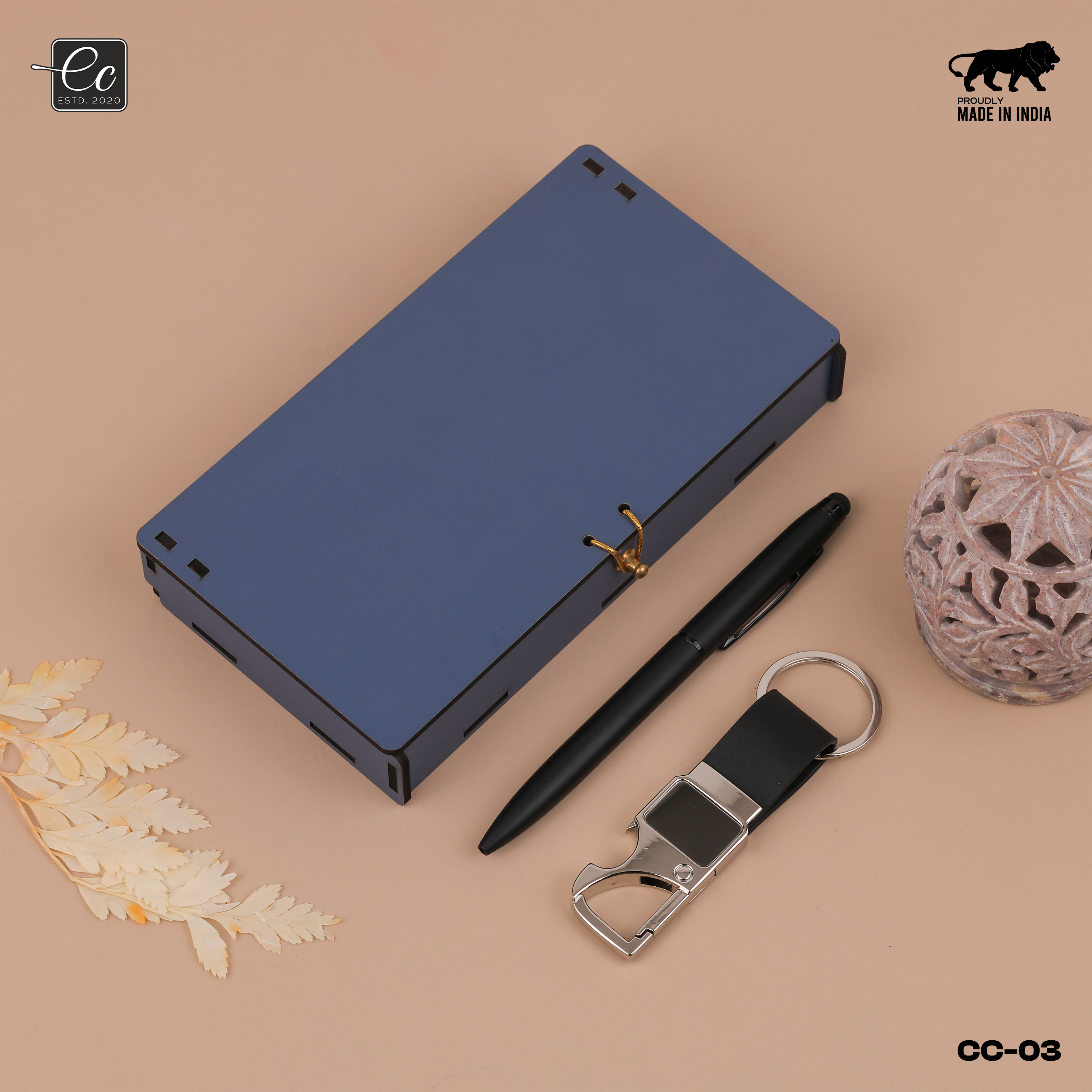 Personalized Metal Pen & Keychain Gift Set with Name Engraved